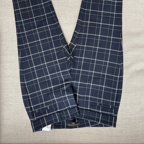 Banana Republic Sloan Pant Blue Plaid Size 0 Regular - Picture 4 of 4